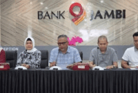 para petinggi bank jambi beri keterangan terkait raibnya uang nasabah