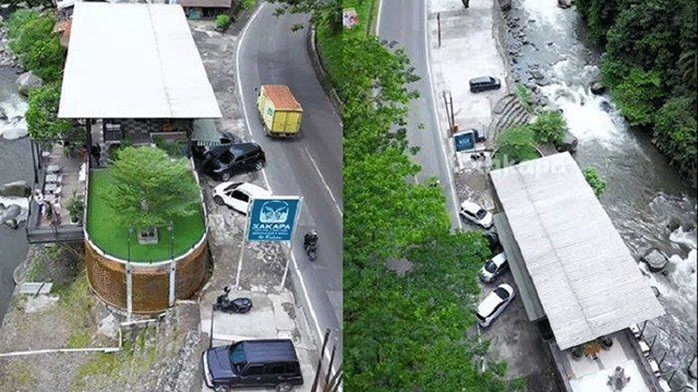 Xakapa Ceffe yang luluh lantak akibat banjir bandang lahar dingin.
