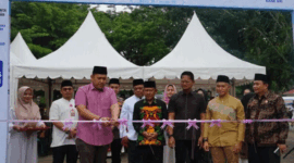 Bupati Merangin, M. Syukur, membuka Pasar Bedug dan Bazar Ramadan 1447 Hijriah