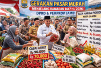 Gerakan Pasar Murah Nasional secara serentak di berbagai daerah