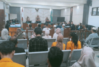 Sidang Pembacaan Tuntutan Korupsi PJU Kerinci. Foto : Ist