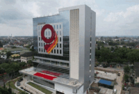 Gedung Mahligai 9 Bank Jambi yang berada di Kota Jambi (ANTARA/HO-Bank Jambi)