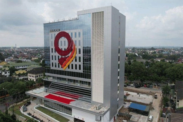 Gedung Mahligai 9 Bank Jambi yang berada di Kota Jambi (ANTARA/HO-Bank Jambi)