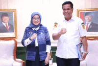 Foto: ald/HUMAS MENPANRB   Menteri Pendayagunaan Aparatur Negara dan Reformasi Birokrasi (PANRB) Rini Widyantini menerima audiensi Rektor Institut Pemerintahan Dalam Negeri (IPDN) Halilul Khairi, di Jakarta, Rabu (25/2/2026).