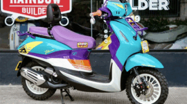 Modifikasi Yamaha Grand Filano bergaya Urban Rally. Foto: Dok. Yamaha Indonesia

