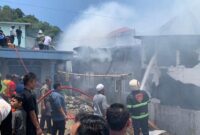 Kebakaran di Tanah Hitam, Kota Padang Panjang.