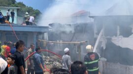 Kebakaran di Tanah Hitam, Kota Padang Panjang.