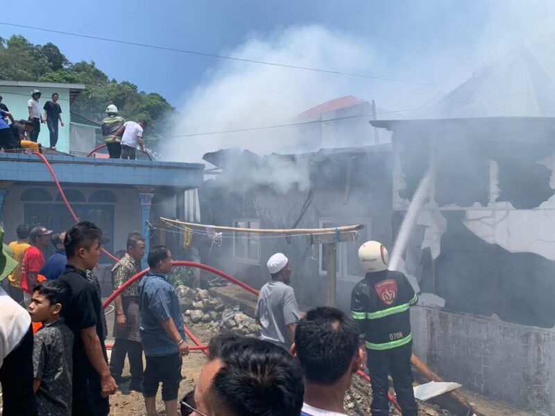 Kebakaran di Tanah Hitam, Kota Padang Panjang.