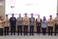 Foto bersama usai Muscab Luar Biasa Kwarcab Gerakan Pramuka Padang Panjang.