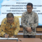 Walikota Hendri Arnis menandatangani LKPD 2025.