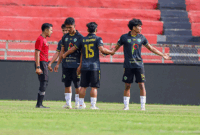 PSPP vs PSLA Sicincin bermain imbang 1-1 pada pertandingan leg pertama Liga 4 Sumbar.