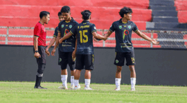 PSPP vs PSLA Sicincin bermain imbang 1-1 pada pertandingan leg pertama Liga 4 Sumbar.