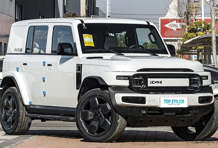 Chery iCar V23, SUV listrik bergaya kotak ini mirip Wrangler. Foto : gneenev.com/malik/suara flores