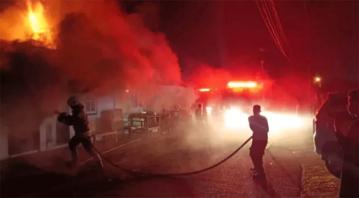 Kebakaran rumah di Padang Panjang