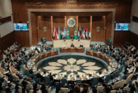 Para menteri luar negeri Arab menghadiri pertemuan darurat untuk membahas konflik Israel-Palestina, di Liga Arab, di Kairo, Mesir, Rabu (11/10/2023).  Foto: Amr Abdallah Dalsh/REUTERS