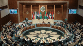 Para menteri luar negeri Arab menghadiri pertemuan darurat untuk membahas konflik Israel-Palestina, di Liga Arab, di Kairo, Mesir, Rabu (11/10/2023).  Foto: Amr Abdallah Dalsh/REUTERS