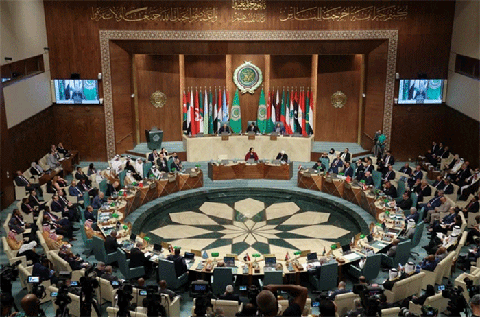 Para menteri luar negeri Arab menghadiri pertemuan darurat untuk membahas konflik Israel-Palestina, di Liga Arab, di Kairo, Mesir, Rabu (11/10/2023).  Foto: Amr Abdallah Dalsh/REUTERS