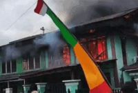 Rumah Semipermanen di Semurup Kerinci Hangus Terbakar. ist