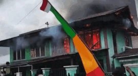 Rumah Semipermanen di Semurup Kerinci Hangus Terbakar. ist