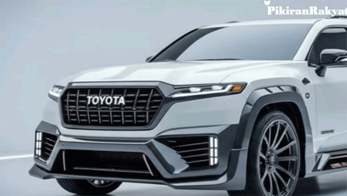 Tampilan depan Toyota Avanza 2026 dengan gril besar dan lampu LED baru, menampilkan desain agresif dan elegan khas generasi terbaru