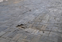 Kondisi ruas Jalan Jenderal Sudirman Sungai Penuh