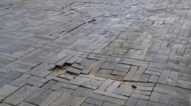 Kondisi ruas Jalan Jenderal Sudirman Sungai Penuh