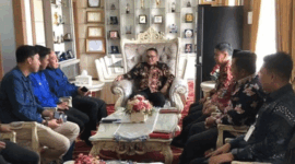 Pertemuan antara Wali Kota Sungai Penuh, Alfin, dengan jajaran pimpinan LPP TVRI Jambi.