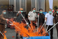 Pemusnahan barang bukti tindak pidana