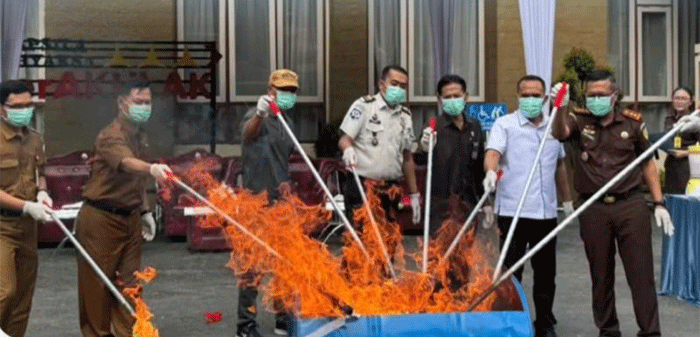 Pemusnahan barang bukti tindak pidana