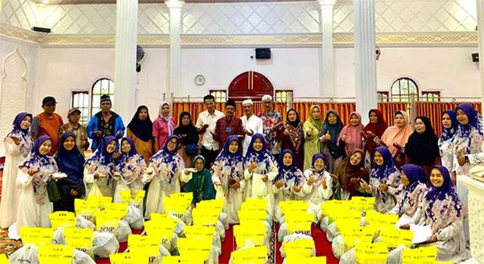 Kegiatan Yatim Fest dan Dhuafa di Masjid Baitul Makmur Desa Talang Lindung bersama Majelis Taklim Permata Almubaraqah