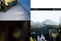 ILUSTRASI truk batu bara terguling di Jambi.