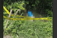 TEMUAN MAYAT - Jasat pria tanpa identitas yang ditemukan di tepi jalan lintas di Kelurahan Sengeti, Kecamatan Sekernan, Kabupaten Muaro Jambi pada Kamis (26/3/2026) pagi.