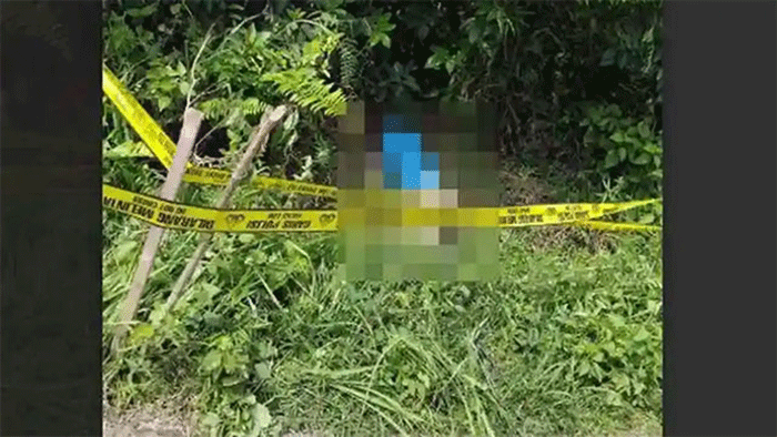 TEMUAN MAYAT - Jasat pria tanpa identitas yang ditemukan di tepi jalan lintas di Kelurahan Sengeti, Kecamatan Sekernan, Kabupaten Muaro Jambi pada Kamis (26/3/2026) pagi.
