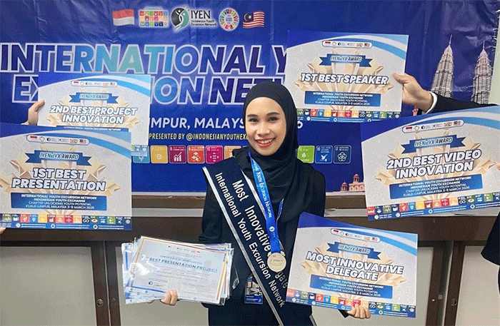Muldawati Pemuda Sungai Penuh Wakili Provinsi Jambi Raih Award di acara IYEN Chapter Kuala Lumpur, Malaysia, 3 - 8 Maret 2026.