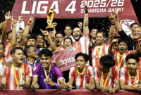 JUARA: PSP Padang keluar sebagai juara Liga 4 Sumbar mengalahkan PSP Padang Panjang di partai final 3-2dalam perpanjangan waktu.