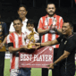 Agung Wijaksono terpilih sebagai pemain terbaik Liga 4 Sumbar 2025/2026.