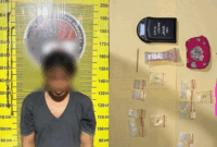 foto tersangka beserta  barnag bukti
foto. doc: facebook