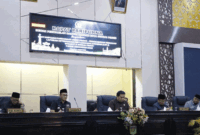 DPRD Kota Sungai Penuh menggelar rapat paripurna dengan agenda penyampaian pandangan umum fraksi terhadap Laporan Keterangan Pertanggungjawaban (LKPJ)