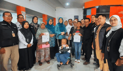 Penyaluran bantuan ATENSI di Kota Sungai Penuh