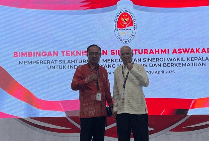 Wakil Wali Kota Sungai Penuh, Azhar Hamzah, menghadiri kegiatan Bimbingan Teknis (Bimtek) dan Silaturahmi Asosiasi Koalisi Wakil Kepala Daerah Indonesia (ASWAKADA)