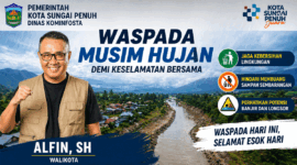 Wako Sungai Penuh Alfin ajak warga jaga lingkungan hadapi musim hujan. (Ft: Dinas Kominfosta)