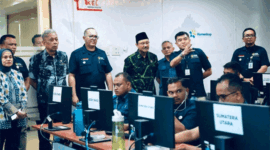 Kunjungan Mensos Saifullah Yusuf (Gus Ipul) didampingi Wamensos Agus Jabo Priyono di Kantor Agrinas Pangan Nusantara, Jakarta Timur, Selasa (28/4/2026). Foto: Kemensos RI