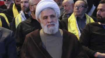 Pemimpin Hizbullah Naim Qassem. Foto: Anwar Amro/AFP