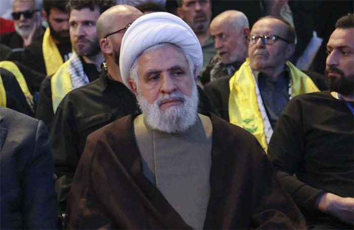 Pemimpin Hizbullah Naim Qassem. Foto: Anwar Amro/AFP
