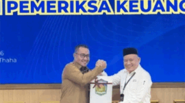 Wako Alfin menyerahkan LKPD 2025 unaudited ke BPK Perwakilan Jambi