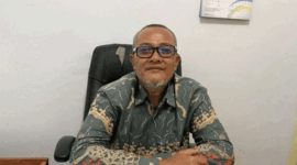 Plh Kepala Bidang Peternakan Dinas Peternakan dan Perikanan Kabupaten Batang Hari, Afrizal di Muara Bulian, Senin (13/4/2026). (ANTARA/Riski Apriyani).