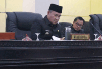 Wali Kota Sungai Penuh, Alfin menghadiri rapat paripurna DPRD terkait pendapat akhir fraksi LKPj 2025