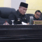 Wali Kota Sungai Penuh, Alfin menghadiri rapat paripurna DPRD terkait pendapat akhir fraksi LKPj 2025