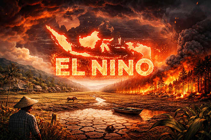 ilustrasi fenomena el nino di indonesia