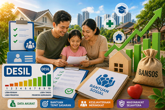 ilustrasi Desil pada DTSEN